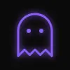 A purple, minimalist looking ghost.
